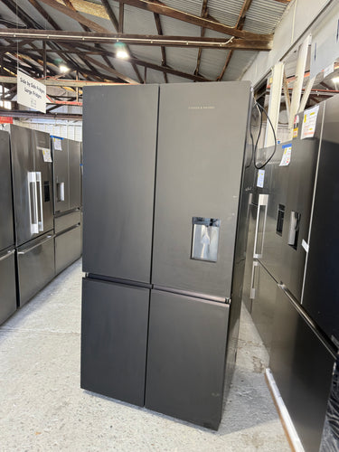Factory second Fisher&Paykel RF730QZUVB1 690L Quad Door Fridge Freezer – Matte Black - Second Hand Appliances Geebung